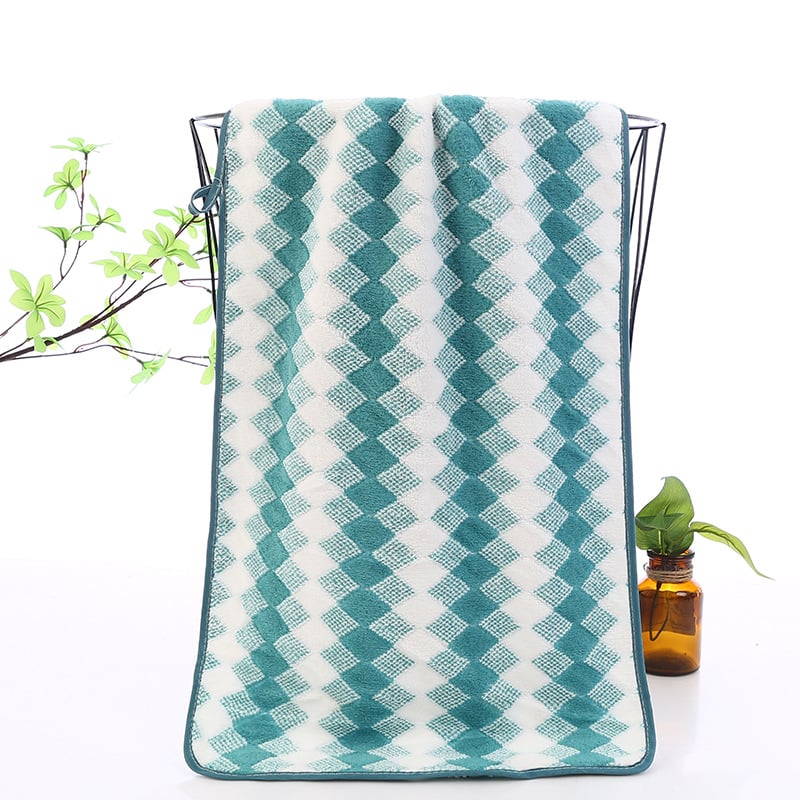 Set din două prosoape: prosoape de baie și de față, fleece coral, moi, absorbante, uscare rapidă