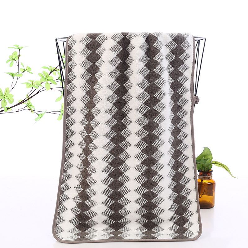 Set din două prosoape: prosoape de baie și de față, fleece coral, moi, absorbante, uscare rapidă