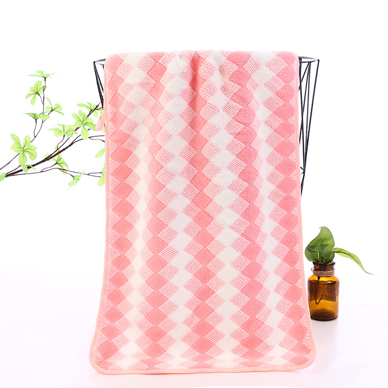 Set din două prosoape: prosoape de baie și de față, fleece coral, moi, absorbante, uscare rapidă