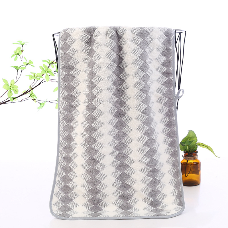 Set din două prosoape: prosoape de baie și de față, fleece coral, moi, absorbante, uscare rapidă