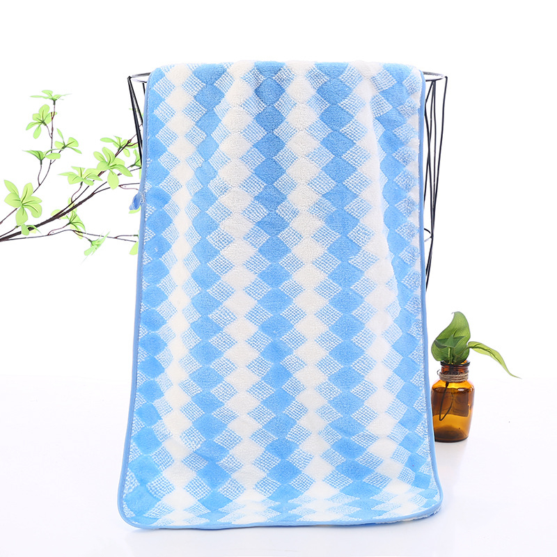 Set din două prosoape: prosoape de baie și de față, fleece coral, moi, absorbante, uscare rapidă