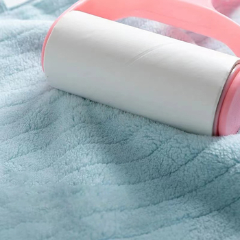 Set de prosoape pentru corp și față din coral fleece, țesătură simplă, greutate 80–100 g.