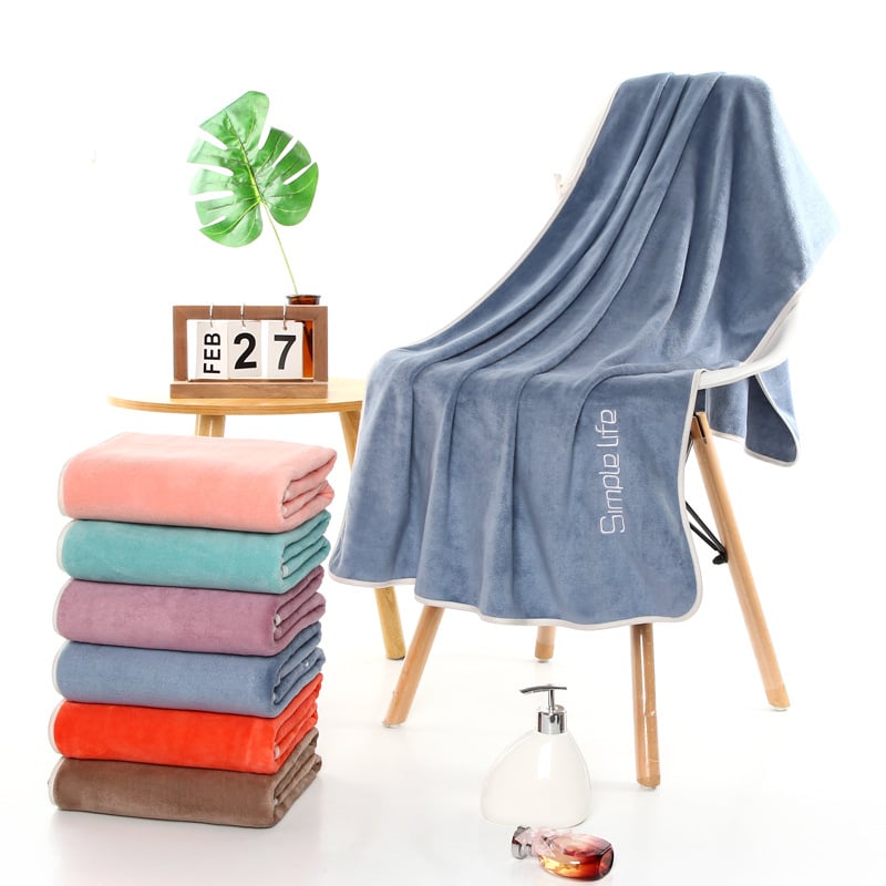 Mikrovlakneni ručnik za kupanje i plažu, 300–400 g, 150D, 80% poliamid