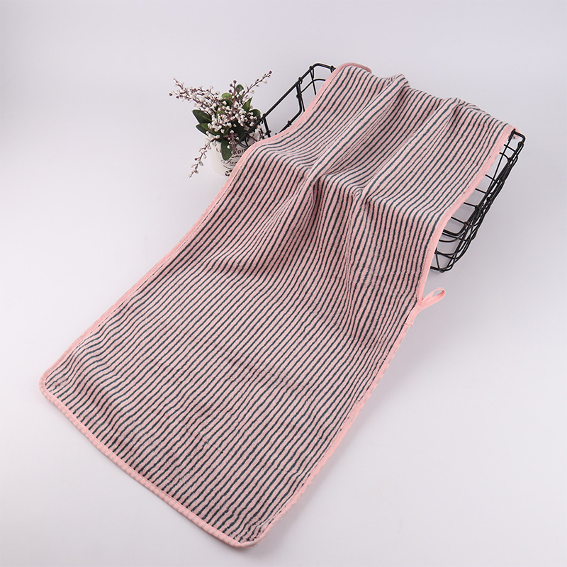 Aike ručnik za lice od coral fleece, 21s vlakna, visoka gustoća, težina 50–80 g, rubno šivanje, mekan i upija
