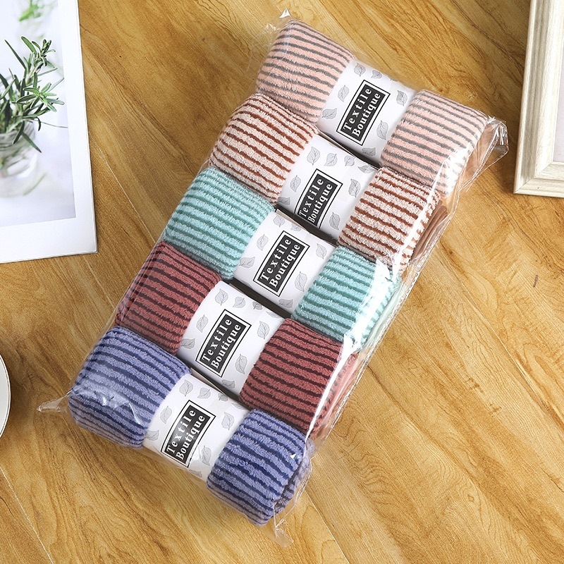 Aike ručnik za lice od coral fleece, 21s vlakna, visoka gustoća, težina 50–80 g, rubno šivanje, mekan i upija