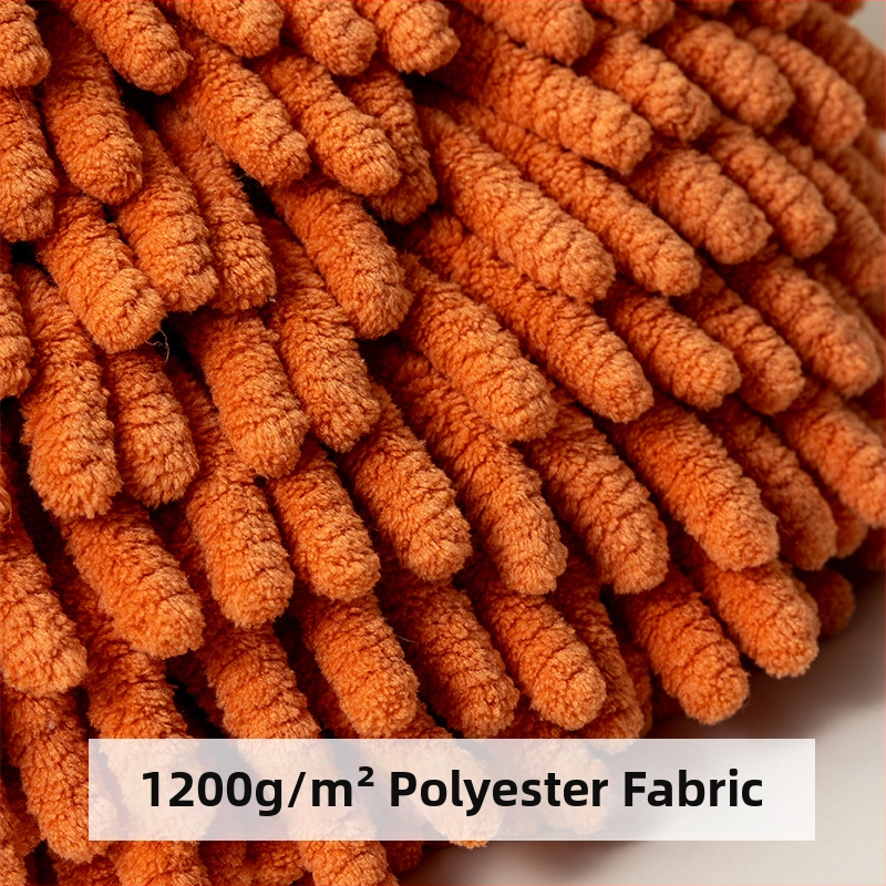 Crtić Ovca Chenille — plišani ručni ručnik za brisanje ruke, izvezeno, 140–170 g