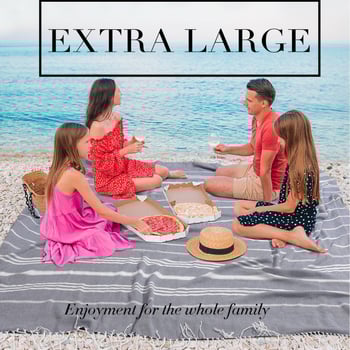 Prosop de plajă turcesc cu ciucuri — microfibră, 200–300 g, 16 fire, țesătură simplă, personalizare disponibilă