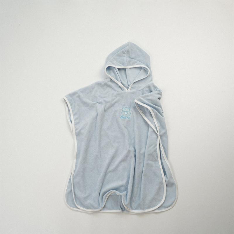 Sesame Biscuits Prosop de baie pentru copii cu glugă — bumbac de lungă durată; 300–400 g; broderie, cusut, țesătură simplă