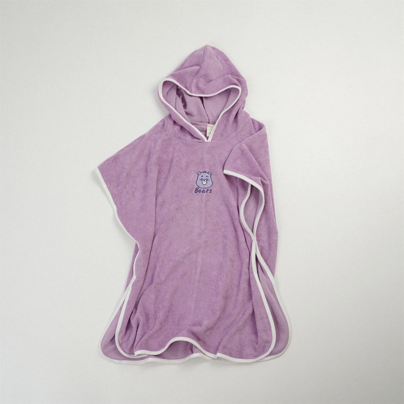 Sesame Biscuits Prosop de baie pentru copii cu glugă — bumbac de lungă durată; 300–400 g; broderie, cusut, țesătură simplă