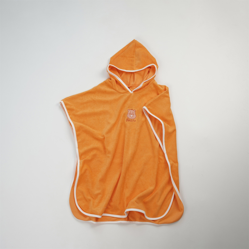 Sesame Biscuits Prosop de baie pentru copii cu glugă — bumbac de lungă durată; 300–400 g; broderie, cusut, țesătură simplă