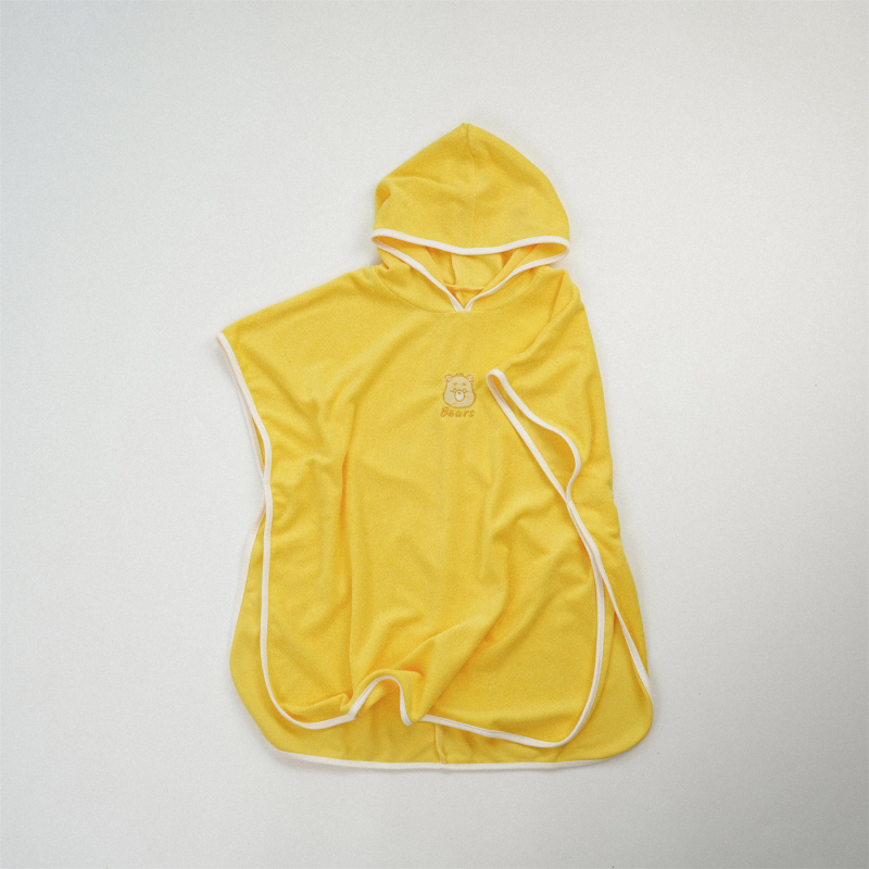 Sesame Biscuits Prosop de baie pentru copii cu glugă — bumbac de lungă durată; 300–400 g; broderie, cusut, țesătură simplă