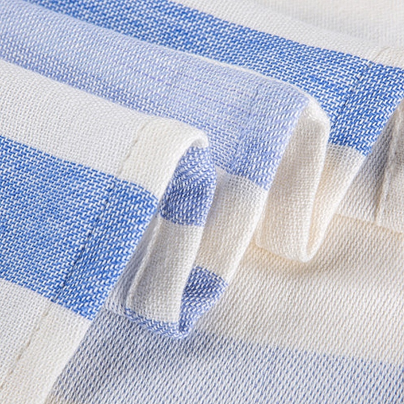 Prosop de baie/plajă din 100% bumbac, cu ciucuri, 300–400 g, fir 21s, țesătură simplă