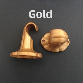 Universālais aizkaru stieņa stiprinājums — PP plastmasa, sienas stiprinājums, piemērots aizkariem, moderns minimālisma stils