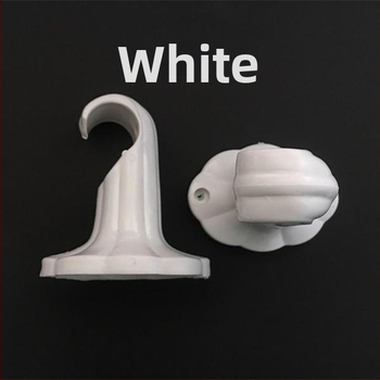 Universālais aizkaru stieņa stiprinājums — PP plastmasa, sienas stiprinājums, piemērots aizkariem, moderns minimālisma stils