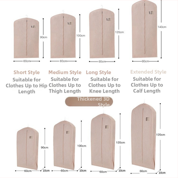 Κάλυμμα Κουστουμιού 3D Παχύτερο, Διαπνέον και Αδιάβροχο από Βαμβάκι-Λίνο (Oxford Ύφασμα) για Αποθήκευση Ενδυμάτων σε Εσωτερικό Χώρο