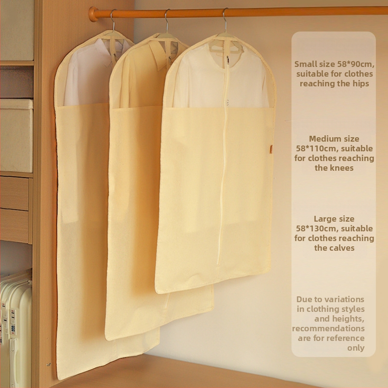 Ochranný obal na oblečenie z hustej bavlny, priedušný, japonský štýl, ochrana proti prachu a vlhkosti