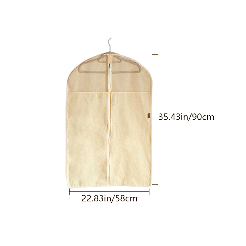 Κάλυμμα σκόνης ρούχων, παχύ καθαρό βαμβάκι, αναπνεύσιμο, ιαπωνικού στυλ, ανθεκτικό στην υγρασία για ντουλάπα