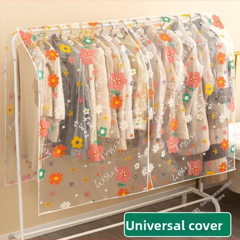 Κάλυμμα ρούχων από πλαστικό κατά της σκόνης – Απλό κινεζικού ύφους, για ταξίδια, προστασία από σκόνη