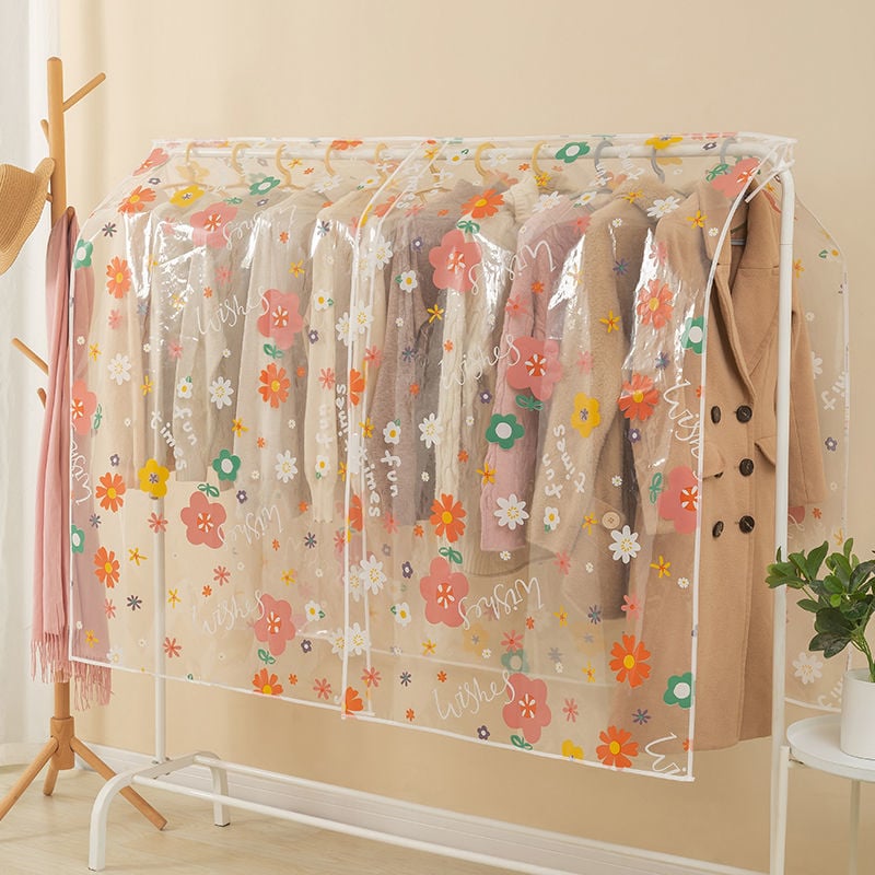 Κάλυμμα ρούχων από πλαστικό κατά της σκόνης – Απλό κινεζικού ύφους, για ταξίδια, προστασία από σκόνη