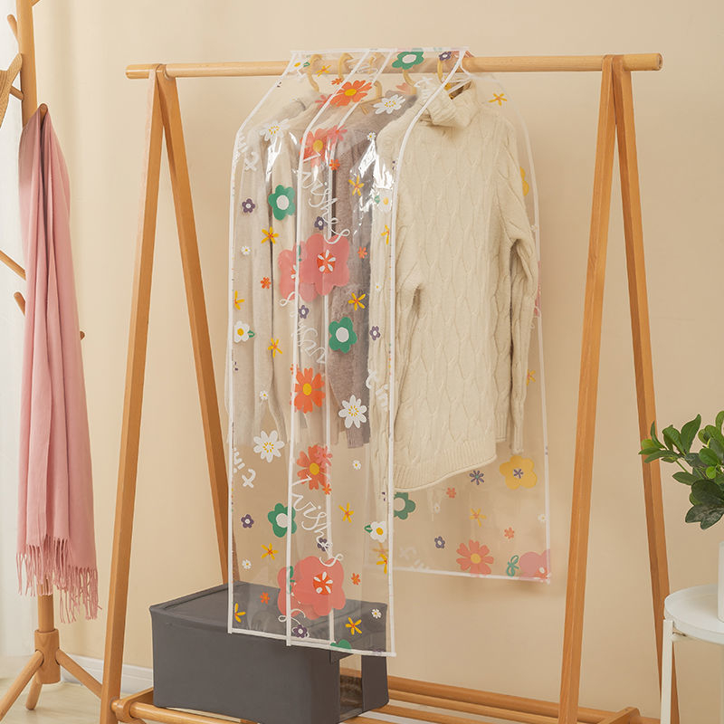 Κάλυμμα ρούχων από πλαστικό κατά της σκόνης – Απλό κινεζικού ύφους, για ταξίδια, προστασία από σκόνη