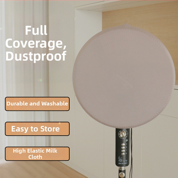 Kaixiu elastinis ventiliatoriaus gaubtas — dulkių apsauga stovintiems ir sieniniams ventiliatoriams, medžiaga milk silk, 2024 leidimas, pakuotėje 100 vnt