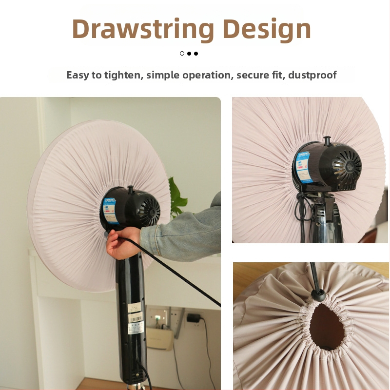 Kaixiu elastický kryt na ventilátor — ochranný prachový obal pre stojanové a nástenné ventilátory, materiál milk silk, 2024 vydanie, balenie 100 ks