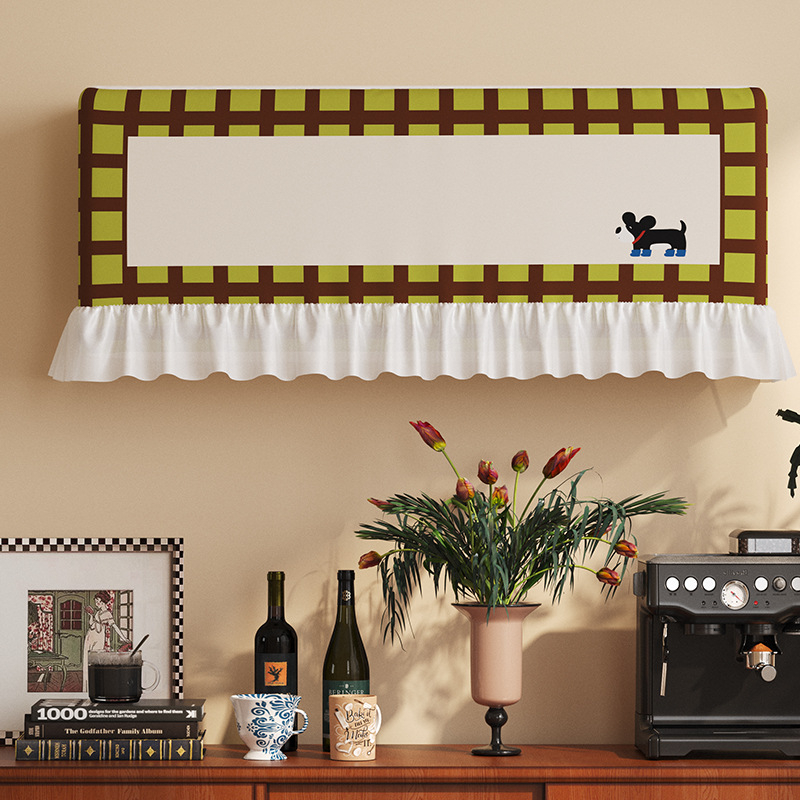 Калъф за климатик – анимационен стил, полиестер, персонализация налична, Марка: Little White Mouse Home Decor