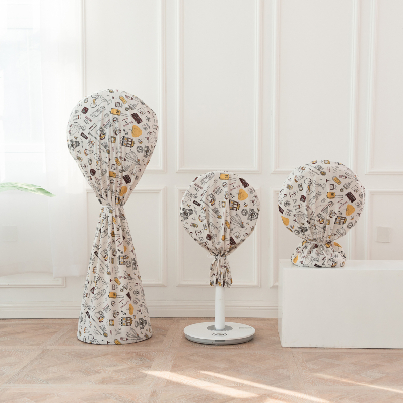 Ventiliatoriaus gaubtas – dulkėms atsparus audinys; 100% audinys; Modernus minimalistinis stilius; Tinka staliniams ir grindiniams ventiliatoriams