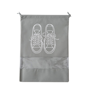 Τσάντα παπουτσιών από μη υφασμένο ύφασμα με κορδόνι και φερμουάρ, προστασία από σκόνη; Υλικό: μη υφασμένο ύφασμα; Στυλ: μοντέρνος μινιμαλισμός; Κατηγορία: τσάντες παπουτσιών