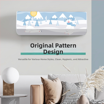 Ke Chen PEVA oro kondicionieriaus gaubtas, dulkių atsparus, atsparus vandeniui, vidaus naudojimui, tinka 1–1.5 HP