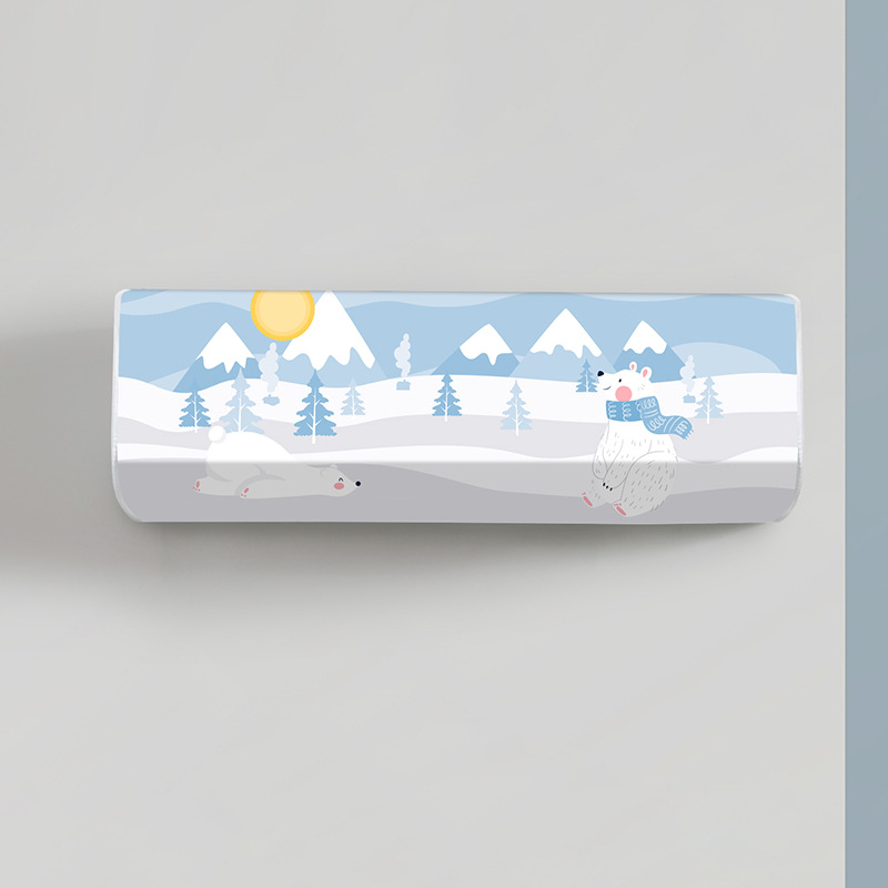 Ke Chen PEVA oro kondicionieriaus gaubtas, dulkių atsparus, atsparus vandeniui, vidaus naudojimui, tinka 1–1.5 HP