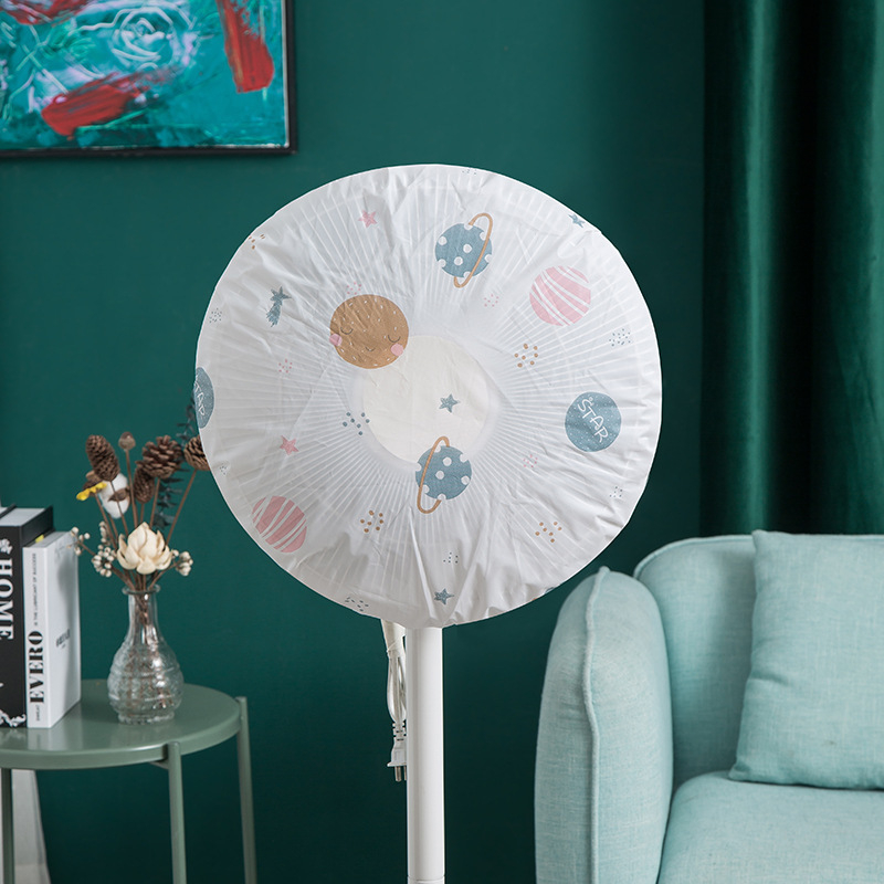 PEVA dulkių gaubtas ventiliatoriui, 3D dizainas, atsparus vandeniui, užtrauktukas, skirtas grindiniam ventiliatoriui