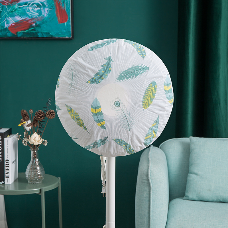 PEVA dulkių gaubtas ventiliatoriui, 3D dizainas, atsparus vandeniui, užtrauktukas, skirtas grindiniam ventiliatoriui