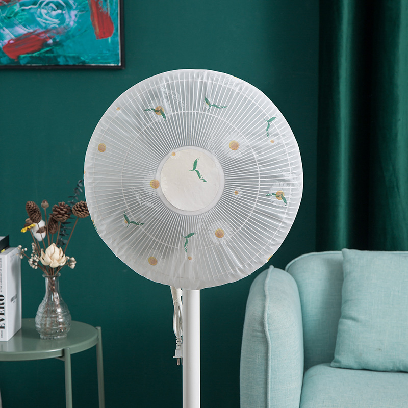 PEVA dulkių gaubtas ventiliatoriui, 3D dizainas, atsparus vandeniui, užtrauktukas, skirtas grindiniam ventiliatoriui