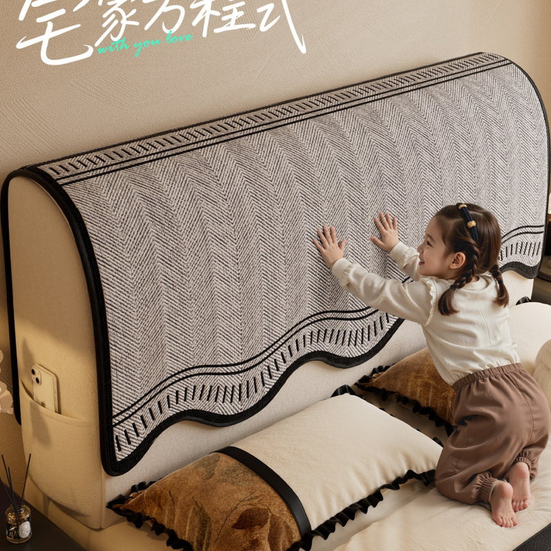 Lovos krašto uždengimas, pūkuotos medžiagos, visų sezonų apsauga, dulkių atsparus, kačių įbrėžimams atsparus, neslidus