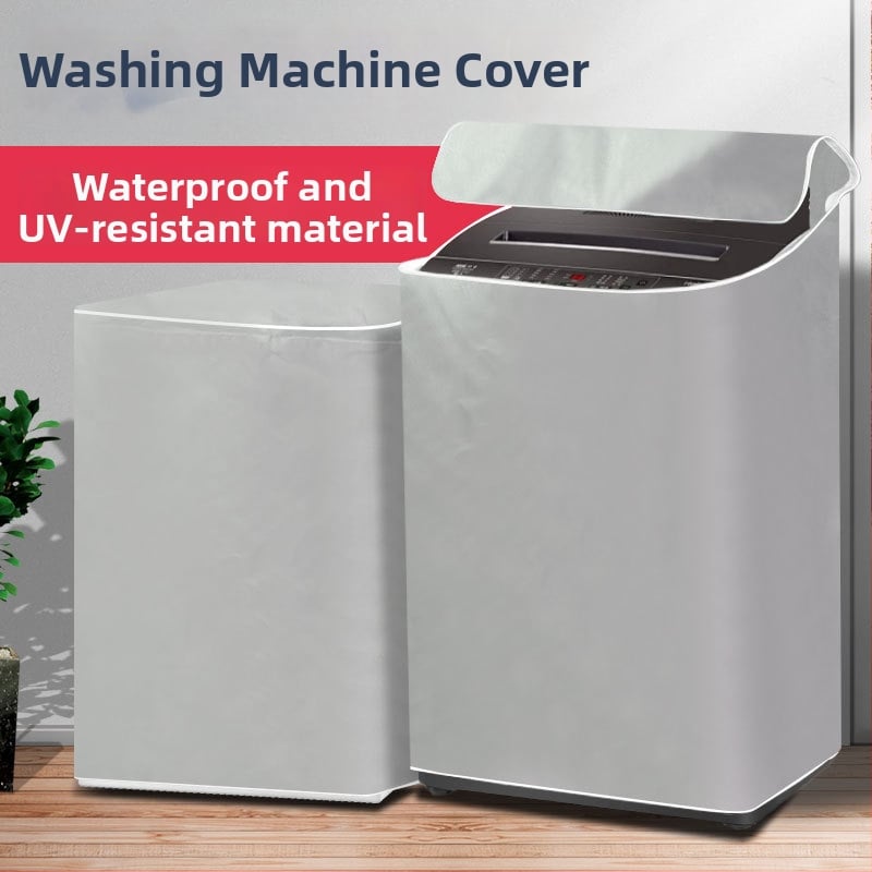 Skalbimo mašinos apsauginis dangtelis – poliesterio audinys, prekė Pinyun, pilnas dangos uždengimas, atsparus dulkėms, atsparus vandeniui, atsparus saulės spinduliams, su pritaikymo galimybe, šiuolaikiškas minimalistinis stilius