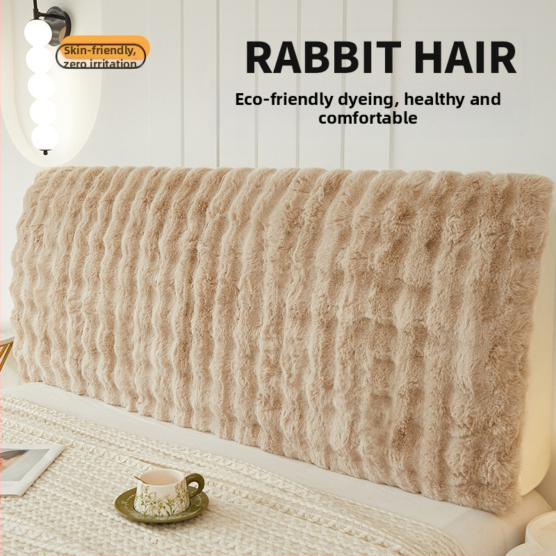 Xulai trumpas pūkuotas lovos šoninis užvalkalas — šiuolaikiškas minimalistinis stilius, dulkių gaudyklė/sofos dangtis