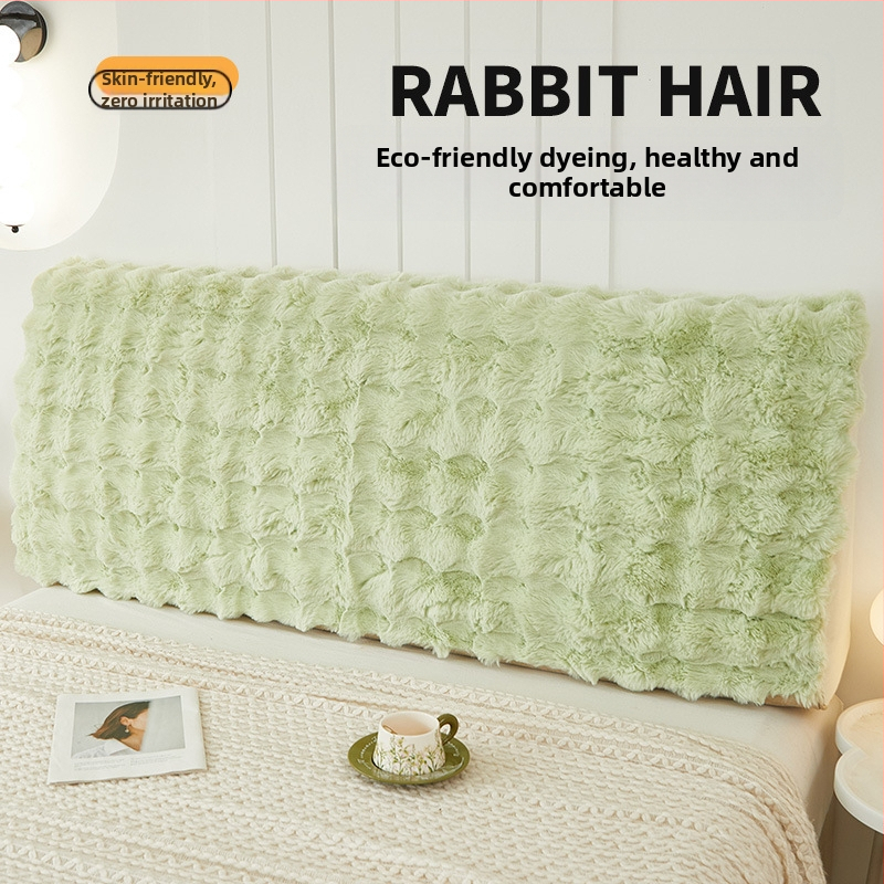 Xulai trumpas pūkuotas lovos šoninis užvalkalas — šiuolaikiškas minimalistinis stilius, dulkių gaudyklė/sofos dangtis