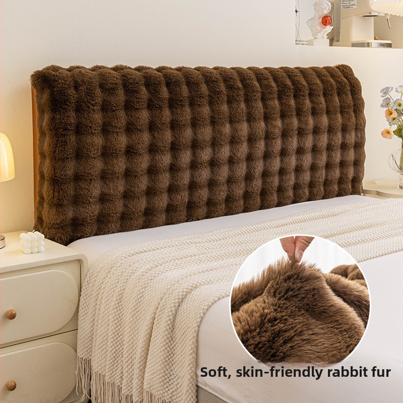 Xulai trumpas pūkuotas lovos šoninis užvalkalas — šiuolaikiškas minimalistinis stilius, dulkių gaudyklė/sofos dangtis