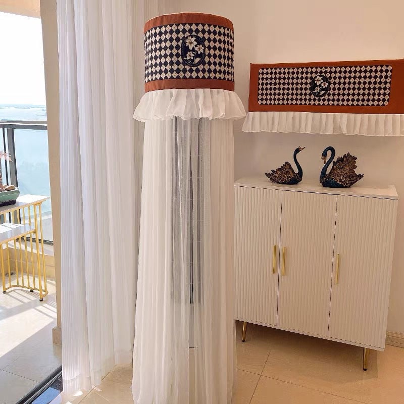 Oro kondicionieriaus užvalkalas – Sengji, fleece audinys, šiuolaikiškai minimalistinis stilius, be pritaikymo