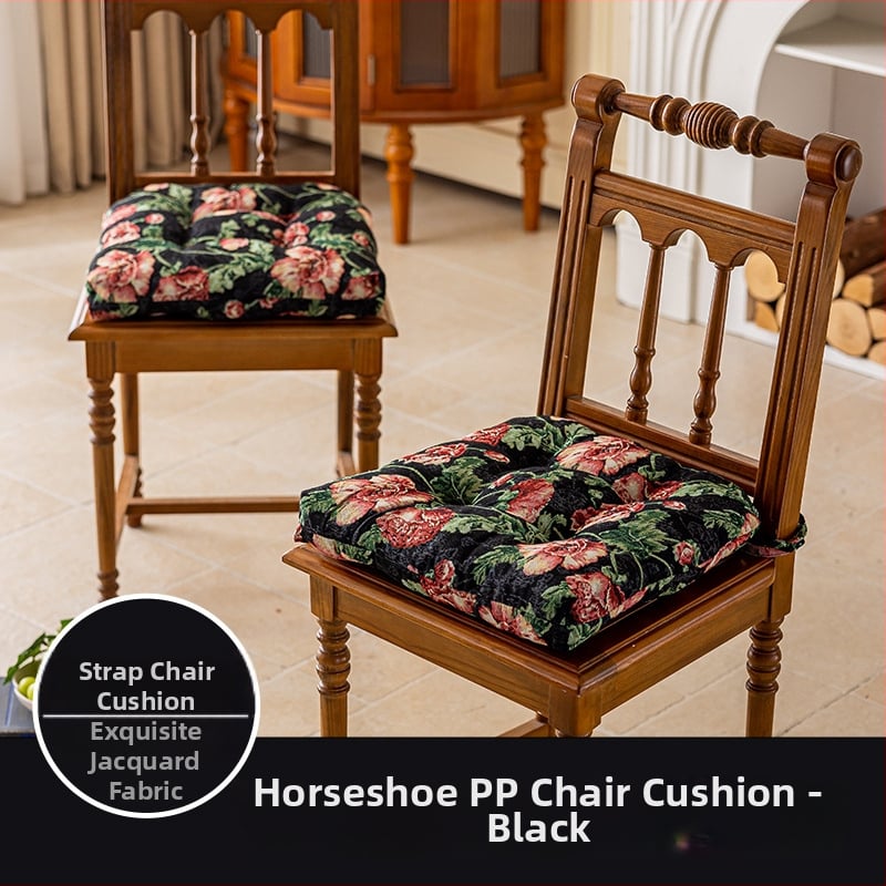 Perna pentru scaunul de dining, din poliester, umplutură PP bumbac, model floral, stil pastoral