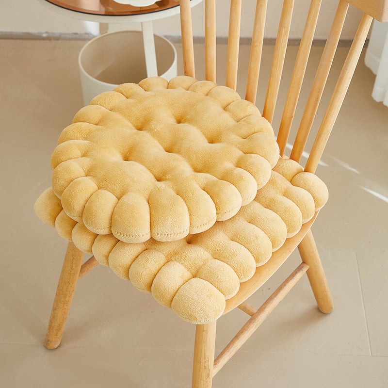 Pernă pentru scaun – Material pluș, Umplutură din bumbac perlă (fibra poliester), Brand Sana, Stil coreean, Personalizare disponibilă