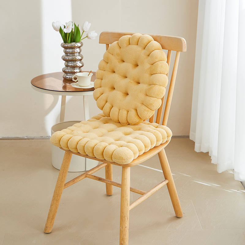 Pernă pentru scaun – Material pluș, Umplutură din bumbac perlă (fibra poliester), Brand Sana, Stil coreean, Personalizare disponibilă