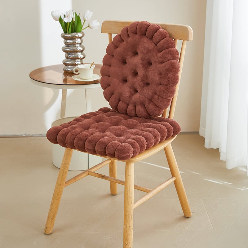 Pernă pentru scaun – Material pluș, Umplutură din bumbac perlă (fibra poliester), Brand Sana, Stil coreean, Personalizare disponibilă