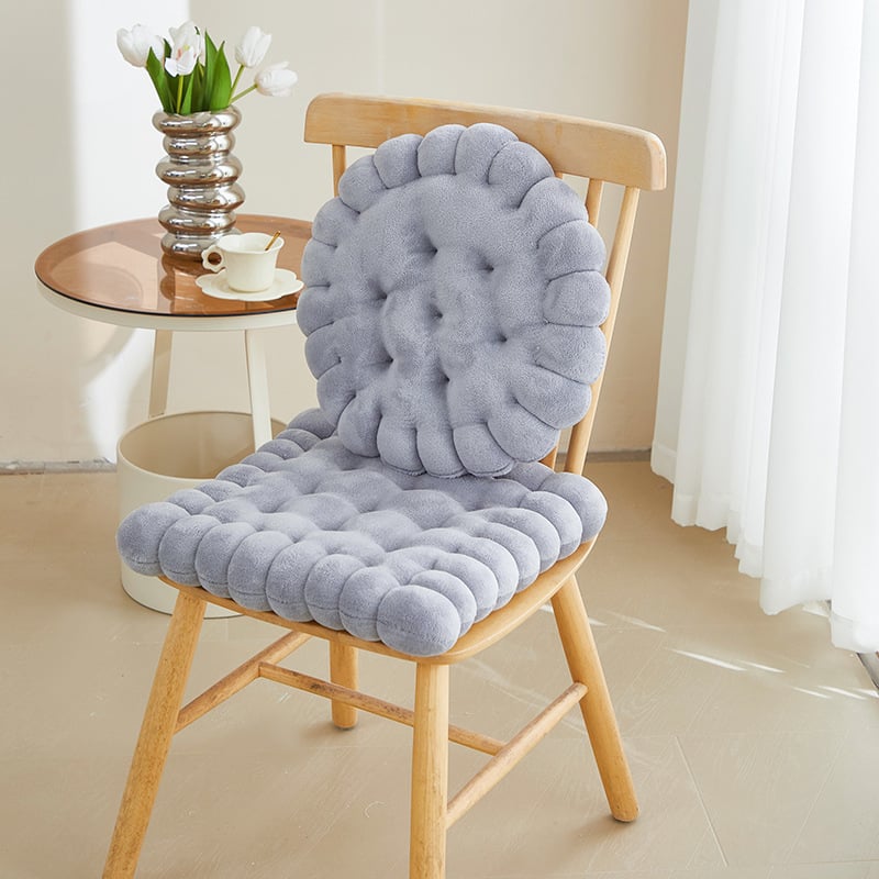 Pernă pentru scaun – Material pluș, Umplutură din bumbac perlă (fibra poliester), Brand Sana, Stil coreean, Personalizare disponibilă