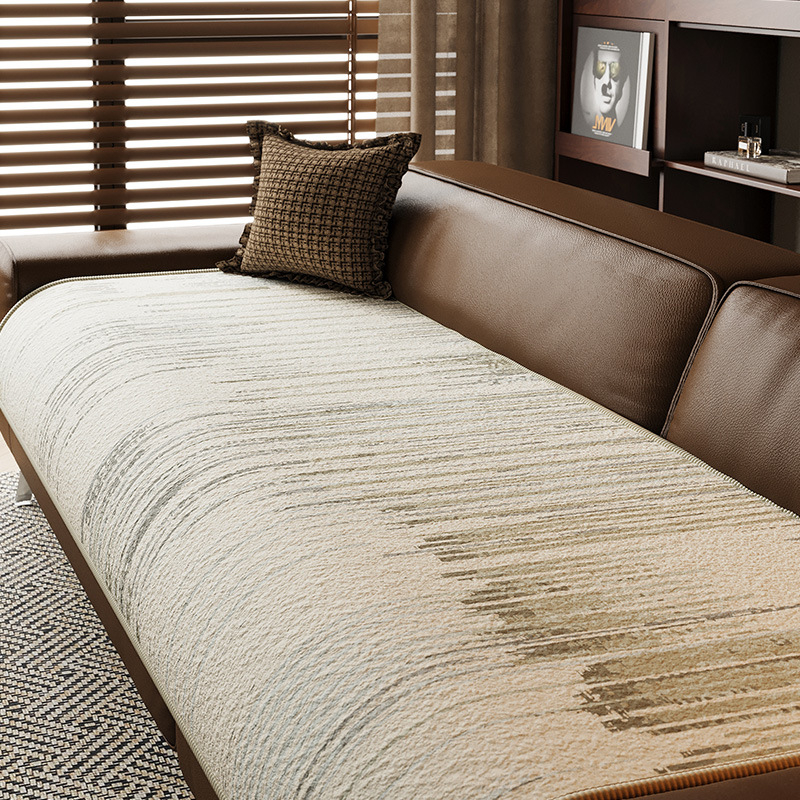 Perna de canapea din poliester, model geometric, pentru canapea sectional, stil Wabi-Sabi