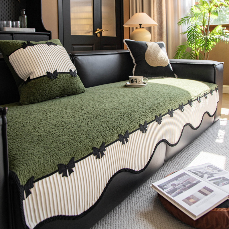 Pernă pentru canapea din chenille, pentru canapele de colț, model uni, stil casual, design: Cushion Cloth Style, brand Yayan, cod DYBLB20250709