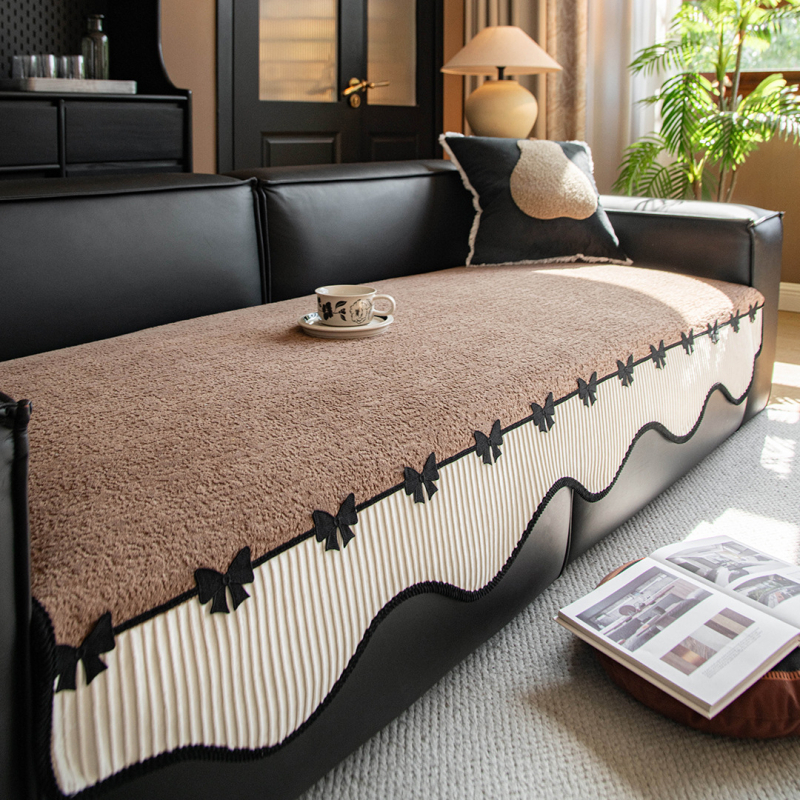 Pernă pentru canapea din chenille, pentru canapele de colț, model uni, stil casual, design: Cushion Cloth Style, brand Yayan, cod DYBLB20250709