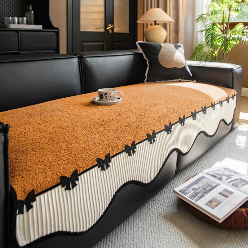 Pernă pentru canapea din chenille, pentru canapele de colț, model uni, stil casual, design: Cushion Cloth Style, brand Yayan, cod DYBLB20250709