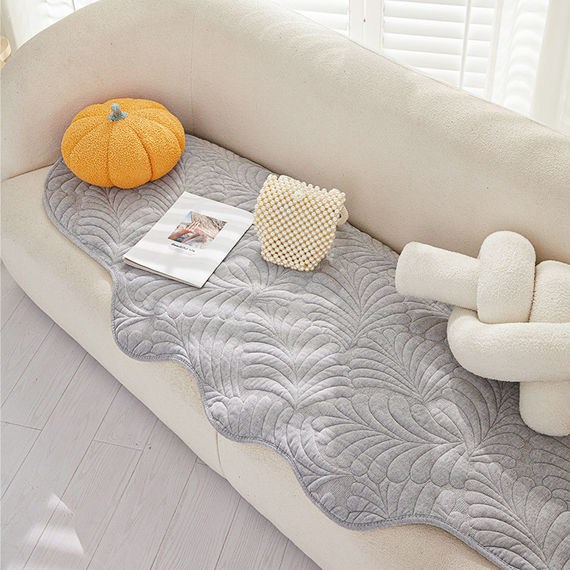 Husă de canapea din chenille pentru canapea combinată – stil modern minimalist, husă de protecție